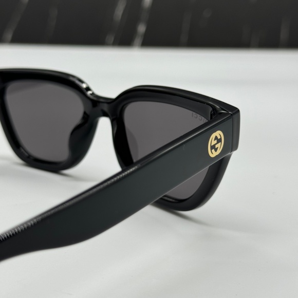 NEW GG1578S 001 GUCCI BLACK GREY CAT EYE WOMEN GUCCI SUNGLASSES - Picture 8 of 12
